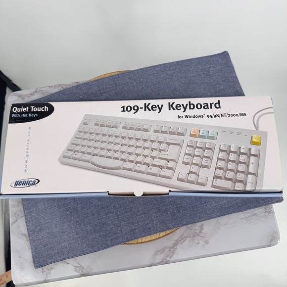 Genica Other - Genica Keyboard Vintage 109-Key Quiet Touch Hot Keys Windows 95/ 98/ NT 2000 ME‎